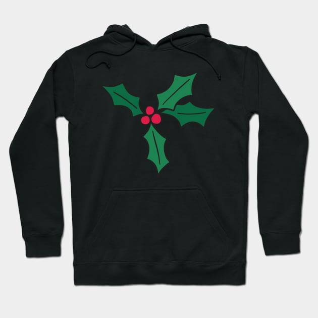 Holiday Holly Hoodie by murialbezanson